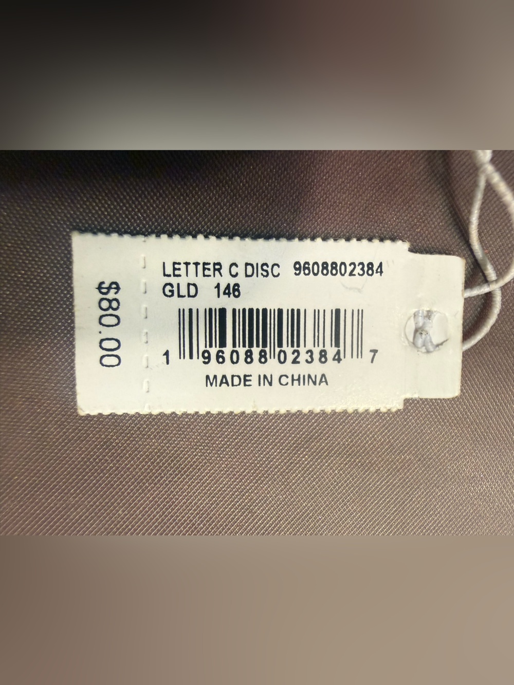 NWT KENDRA SCOTT LETTER C DISC PENDANT NECKLACE GOLD/IRIDESCENT ABALONE - Picture 10 of 12